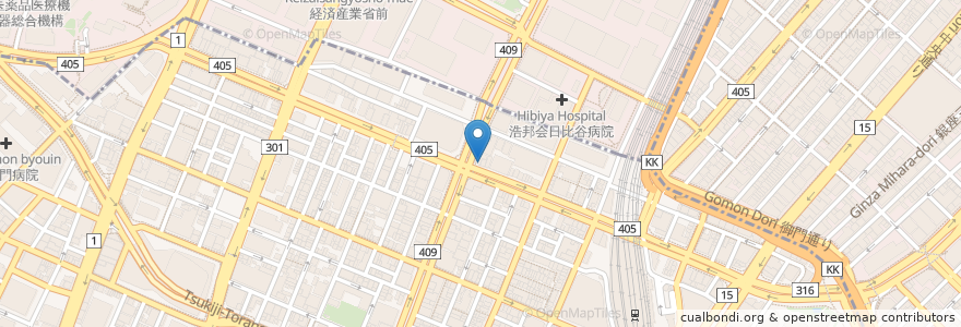 Mapa de ubicacion de 串八珍 en Japão, Tóquio, 港区.