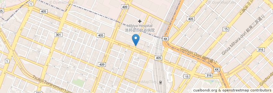 Mapa de ubicacion de 最上川 en Japan, 東京都, 港区.