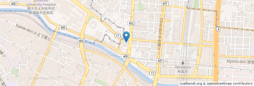 Mapa de ubicacion de 金沢乃家 en 日本, 東京都, 千代田区.