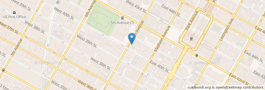 Mapa de ubicacion de Sushi Ginza Onodera en الولايات المتّحدة الأمريكيّة, نيويورك, New York, New York County, Manhattan, Manhattan Community Board 5.
