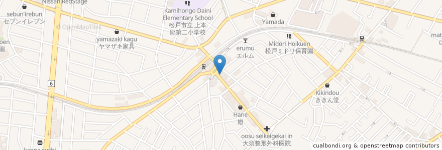 Mapa de ubicacion de 寿々久 en ژاپن, 千葉県, 松戸市.