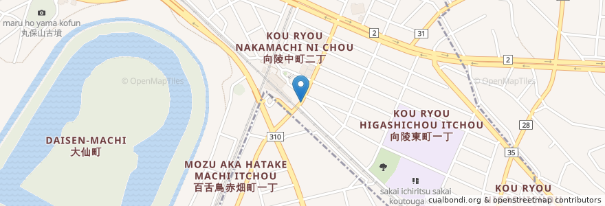 Mapa de ubicacion de なか卯 三国ヶ丘駅前店 en 日本, 大阪府, 堺市, 堺区.