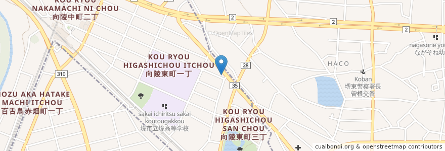Mapa de ubicacion de 石川小児科医院 en Japon, Préfecture D'Osaka, Sakai, 堺区, 北区.