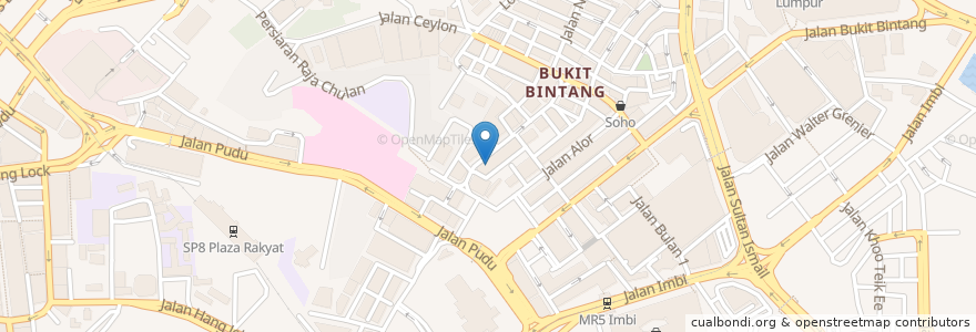 Mapa de ubicacion de Birdnest café & bar en 马来西亚, 雪兰莪州, 吉隆坡.