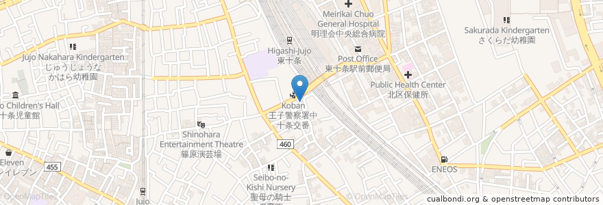 Mapa de ubicacion de ようがんや en Япония, Токио, Кита.