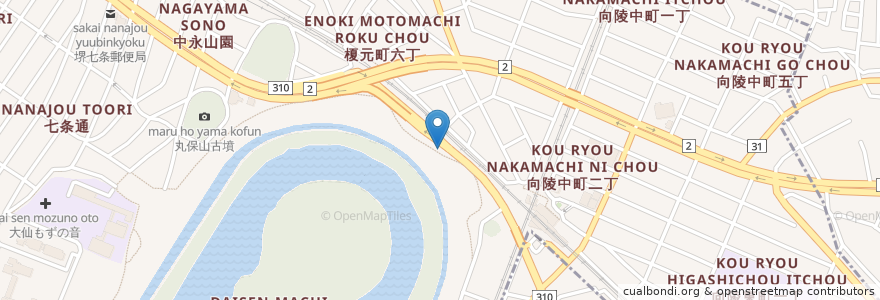 Mapa de ubicacion de どとんこつ 幸運軒 en 日本, 大阪府, 堺市, 堺区.