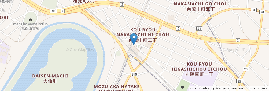 Mapa de ubicacion de 三国ヶ丘駅前交番 en Japão, 大阪府, 堺市, 堺区.