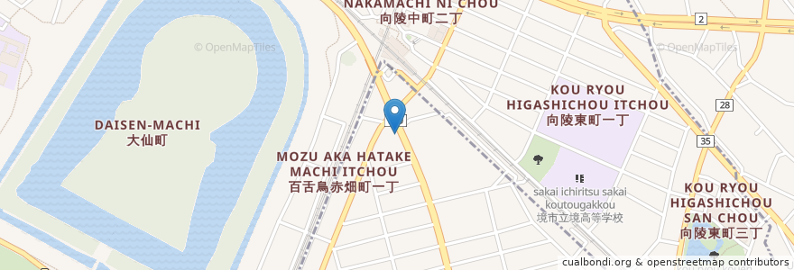 Mapa de ubicacion de ニコニコレンタカー en Jepun, 大阪府, 堺市, 堺区, 北区.
