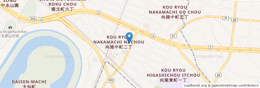 Mapa de ubicacion de デキシーチキン en Japão, 大阪府, 堺市, 堺区.