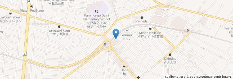 Mapa de ubicacion de 三井のリパーク en Jepun, 千葉県, 松戸市.