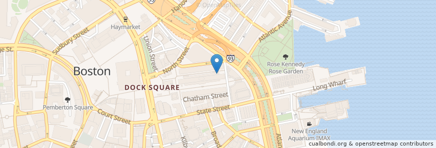 Mapa de ubicacion de Dick’s last resort en الولايات المتّحدة الأمريكيّة, ماساتشوستس, مقاطعة سوفولك, بوسطن.