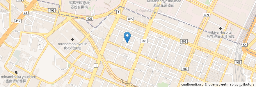 Mapa de ubicacion de Blanc en 日本, 東京都, 港区.