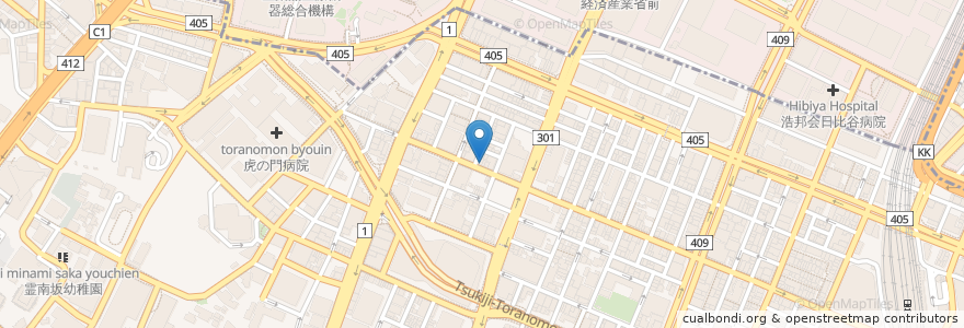 Mapa de ubicacion de ボリューム en Япония, Токио, Минато.