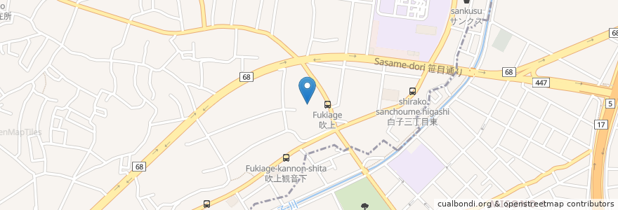 Mapa de ubicacion de 東明禅寺 en Japão, 埼玉県, 和光市.