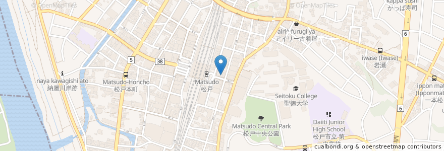 Mapa de ubicacion de さくら薬局 en Japan, 千葉県, 松戸市.