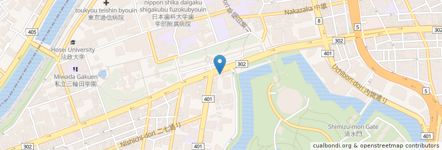 Mapa de ubicacion de 食為鮮 en Japão, Tóquio, 千代田区.