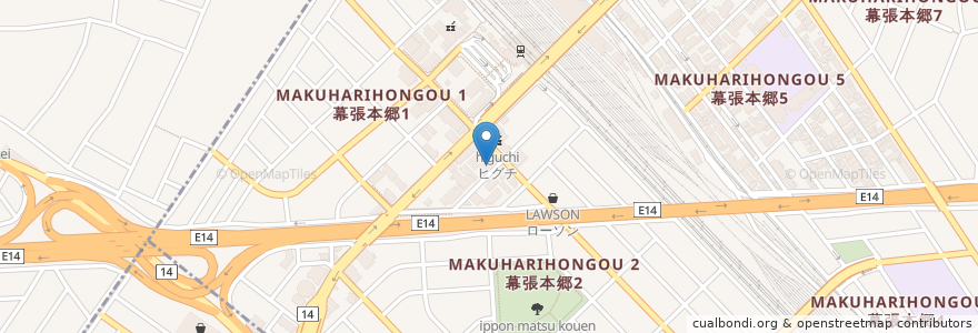Mapa de ubicacion de 三井のリパーク 幕張本郷２丁目 en Japon, Préfecture De Chiba, 習志野市, 花見川区.