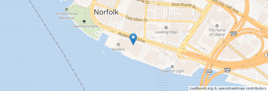 Mapa de ubicacion de The Local en 미국, 버지니아, Norfolk.