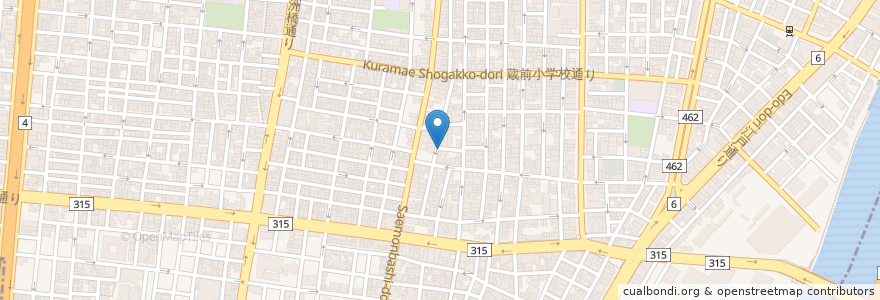 Mapa de ubicacion de カレコ en ژاپن, 東京都, 台東区.