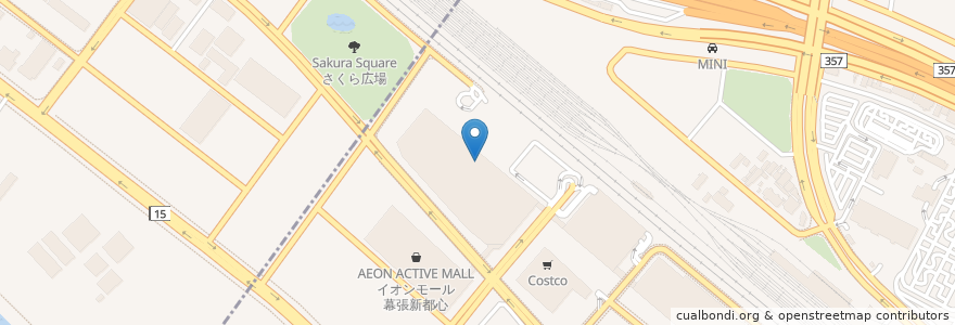 Mapa de ubicacion de サイゼリヤ en 日本, 千葉県, 千葉市, 美浜区.