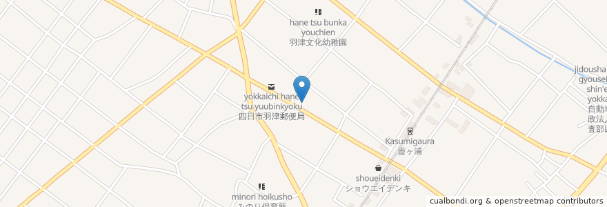 Mapa de ubicacion de 羽津整形外科 en Japon, Préfecture De Mie, 四日市市.