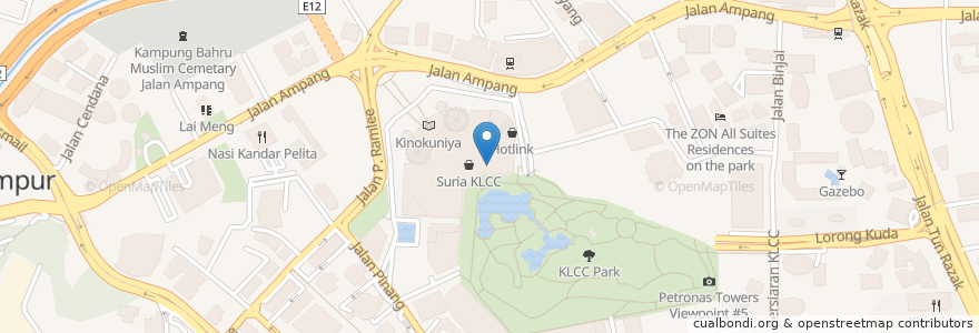 Mapa de ubicacion de Chinoz on the Park en Malásia, Selangor, Kuala Lumpur.