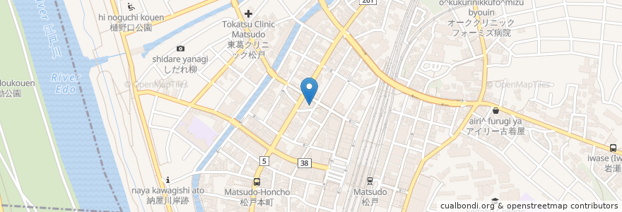 Mapa de ubicacion de Wai Bar For All en Giappone, Prefettura Di Chiba, 松戸市.