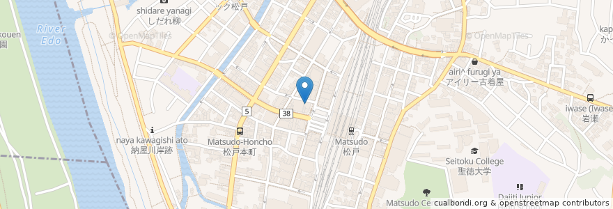 Mapa de ubicacion de Myroom en Japan, 千葉県, 松戸市.