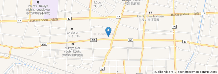 Mapa de ubicacion de DOG GARDEN SKY+ en Japan, Präfektur Saitama, 深谷市.