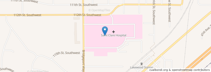 Mapa de ubicacion de Heart & Soul Espresso en Estados Unidos Da América, Washington, Pierce County, Lakewood.