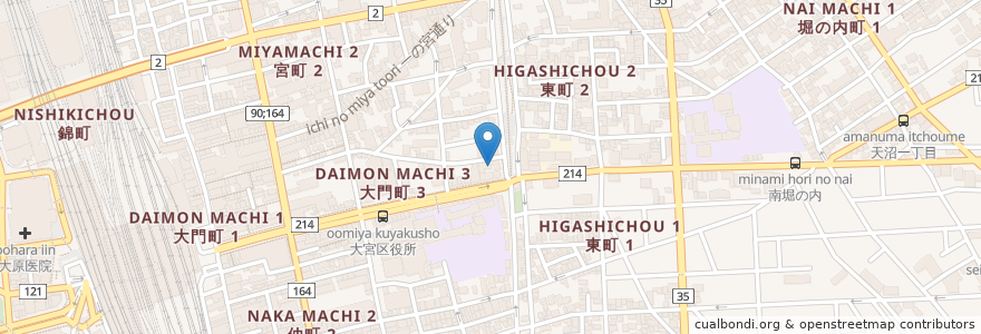 Mapa de ubicacion de ヴェール en Japonya, 埼玉県, さいたま市, 大宮区.