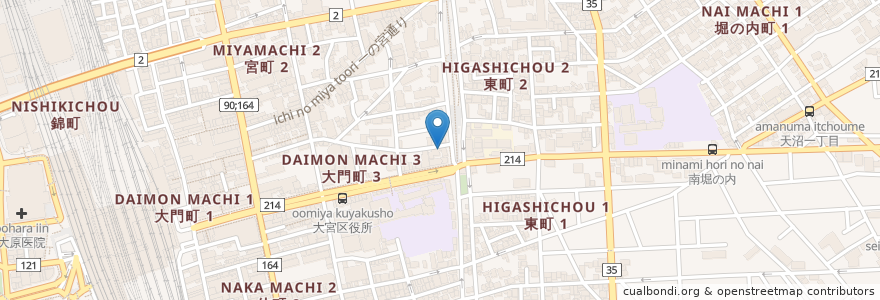 Mapa de ubicacion de スター薬局 en 日本, 埼玉県, さいたま市, 大宮区.