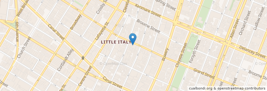 Mapa de ubicacion de Pizzeria Margherita en 美利坚合众国/美利堅合眾國, 纽约州 / 紐約州, 纽约, 纽约县, Manhattan, Manhattan Community Board 3, Manhattan Community Board 2.