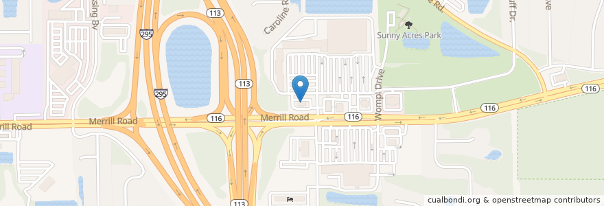 Mapa de ubicacion de Hardee's en Estados Unidos Da América, Flórida, Condado De Duval, Jacksonville.