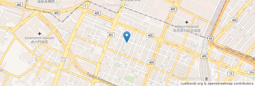 Mapa de ubicacion de 和食屋たくみ en Japonya, 東京都, 港区.