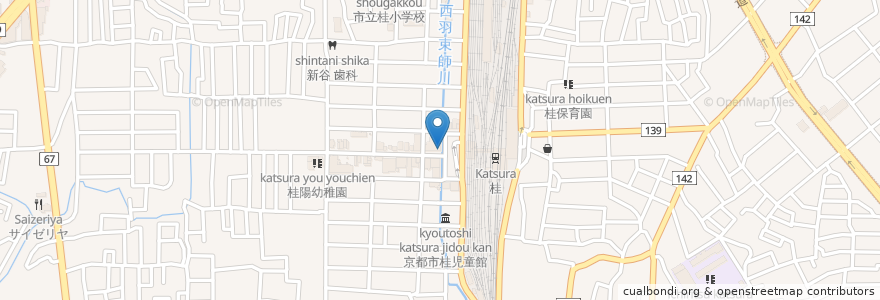 Mapa de ubicacion de ミスタードーナツ en Япония, Киото, Киото, Нисикё.
