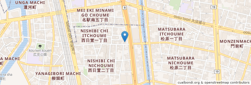 Mapa de ubicacion de よざくら en Japan, Aichi Prefecture, Nagoya, Nakagawa Ward.