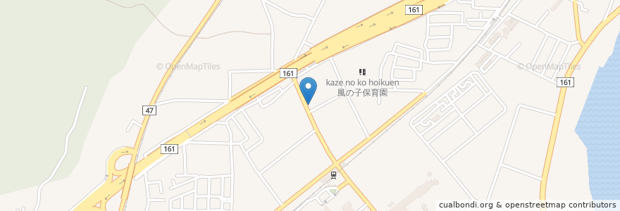 Mapa de ubicacion de 唐崎薬局 en Japonya, 滋賀県, 大津市.