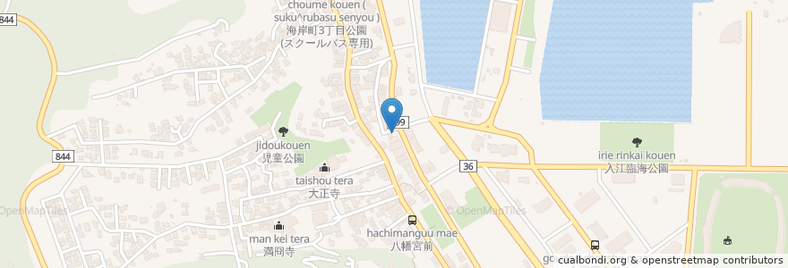 Mapa de ubicacion de Cosmo en ژاپن, 北海道, 胆振総合振興局, 室蘭市.