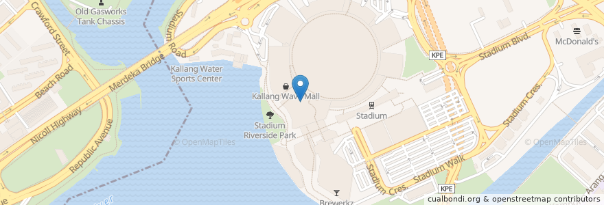 Mapa de ubicacion de OCBC en Singapur, Southeast.