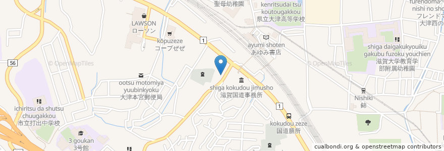 Mapa de ubicacion de 前田クリニック en ژاپن, 滋賀県, 大津市.