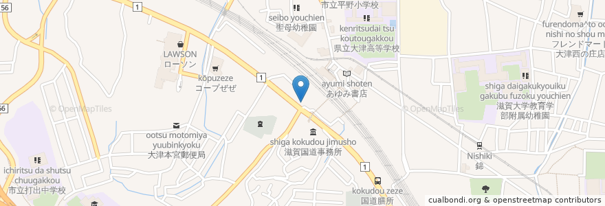 Mapa de ubicacion de 珍竹林 パート3 en ژاپن, 滋賀県, 大津市.