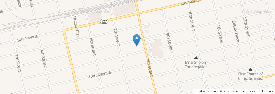 Mapa de ubicacion de The UPS Store en Amerika Birleşik Devletleri, Batı Virjinya, Huntington, Cabell County.