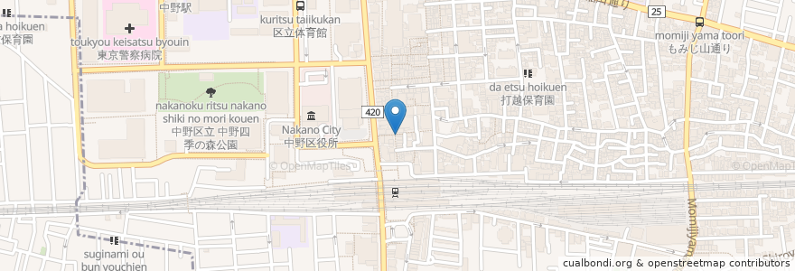 Mapa de ubicacion de Tsuyamaru en Japan, Tokyo, Nakano.