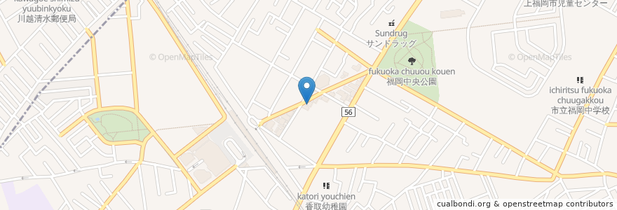 Mapa de ubicacion de 明倫堂薬局 en 日本, 埼玉县, 富士見野市.