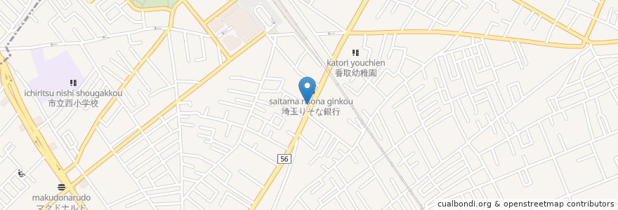 Mapa de ubicacion de 田舎家和なごみ en Jepun, 埼玉県, ふじみ野市.