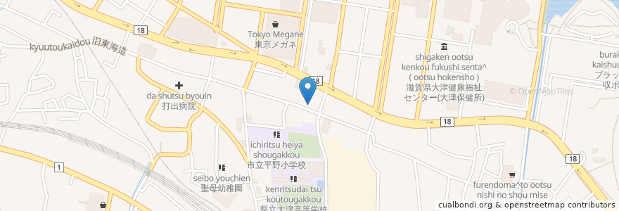 Mapa de ubicacion de 地酒屋 吟ちゃんこ en ژاپن, 滋賀県, 大津市.