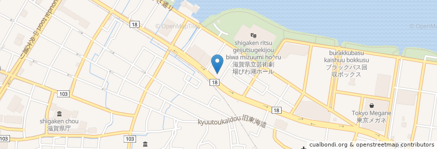 Mapa de ubicacion de エネオス en Japan, Präfektur Shiga, 大津市.