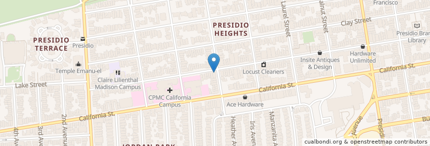 Mapa de ubicacion de LPH en United States, California, San Francisco, San Francisco.