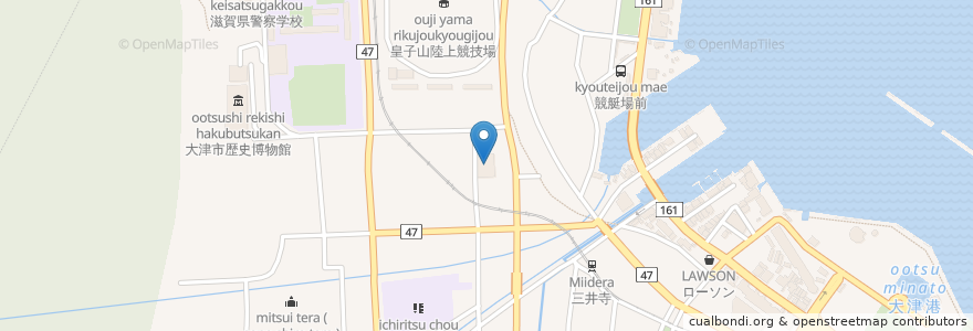 Mapa de ubicacion de キリン堂 皇子山店 en ژاپن, 滋賀県, 大津市.